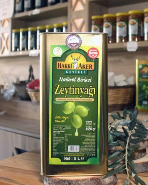 Geyikli Natürel Birinci Zeytinyağı - 5 Litre Teneke