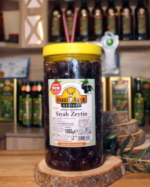 Gemlik Kuru Sele Siyah Zeytin - 1 kg (Doğal Fermente)