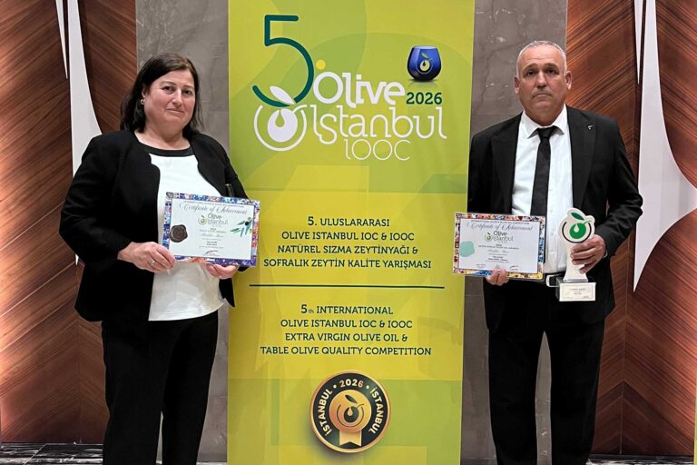 Ödüllü Zeytinyağı ve Ödülü Zeytinlerimize Olive İstanbul 2026’da 2 Ödül daha eklendi